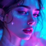 neon-dream-portrait-stockcake